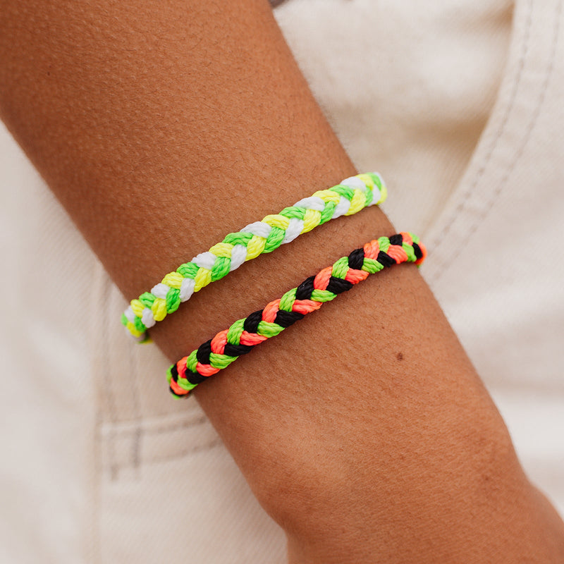 Pura Vida Watermelon Braided Bracelet Model Shot