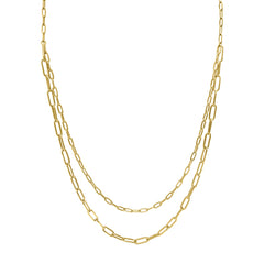 Stia Styled Simply Layers Paperclip Necklace