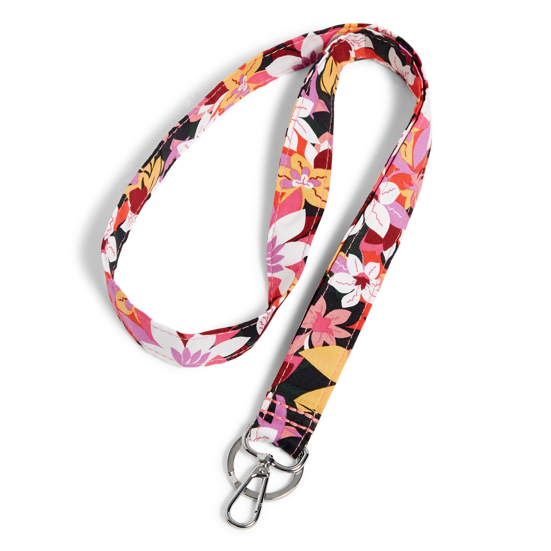 Wide Lanyard Rosa Floral
