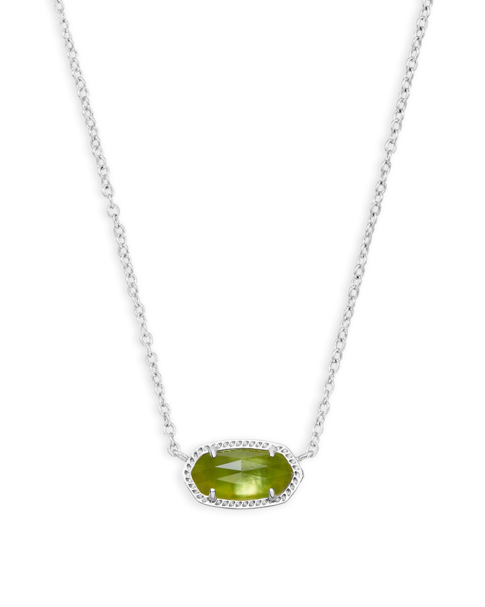 Elisa August Peridot Illusion Necklace Front View
