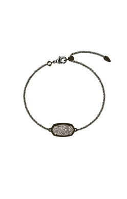 Elaina Slide Bracelet Gunmetal Platinum Drusy