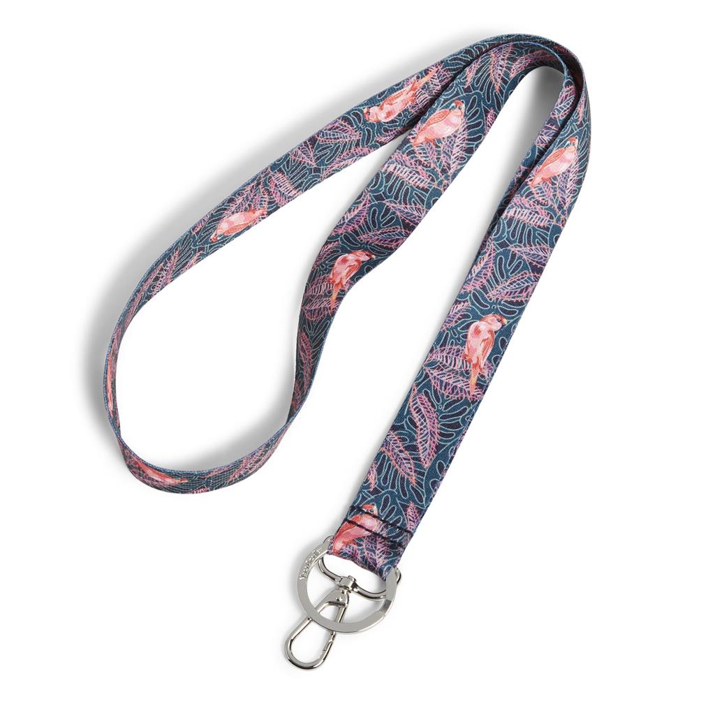 Wide Lanyard - Brilliant Canopy Birdies Navy