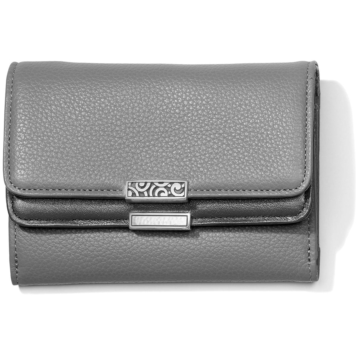 Dove Double Flap Wallet Front View