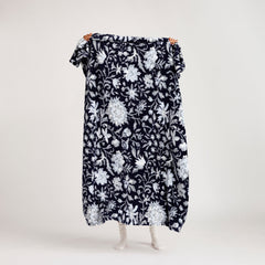 Plush Shimmer Throw Blanket In Frosted Lace Navy
