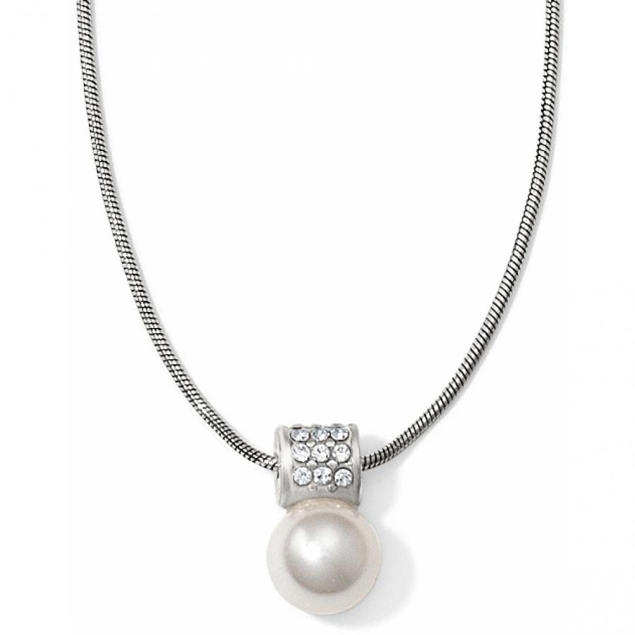 Meridian Petite Pearl Necklace Front View