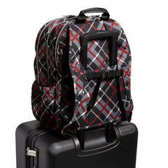 XL Campus Backpack In Paris Plaid - Travel trolley sleeve.