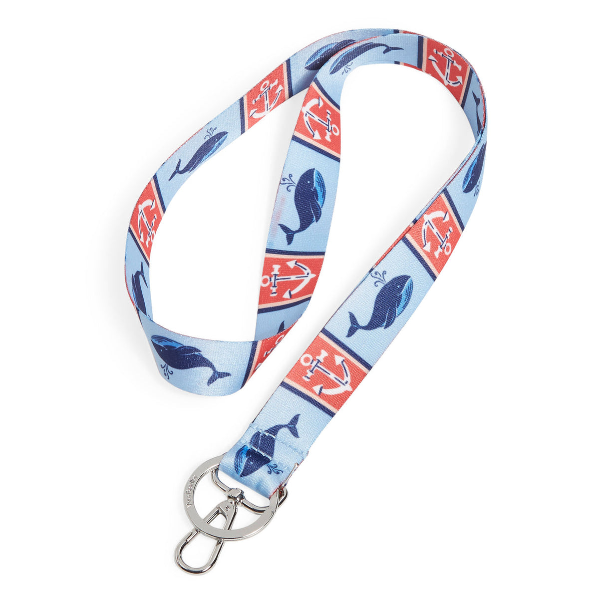 Vera Bradley Wide Lanyard Regatta Whale Blue