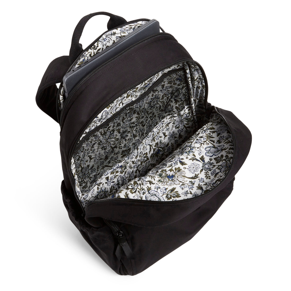 Campus Backpack Black Inside Pattern