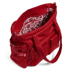 Utility Tote Cardinal Red open