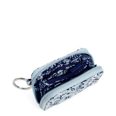Vera Bradley® - Inside view of a RFID Petite Zip-Around Wallet In Perennials Gray