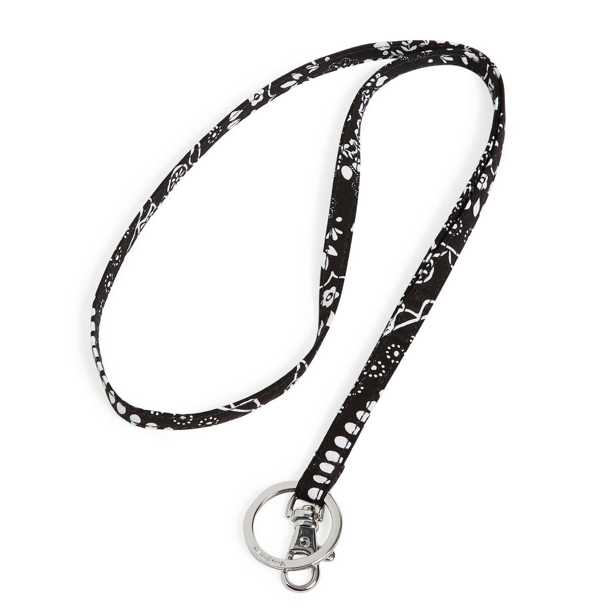 Vera Bradley Black Bandana Medallion Lanyard