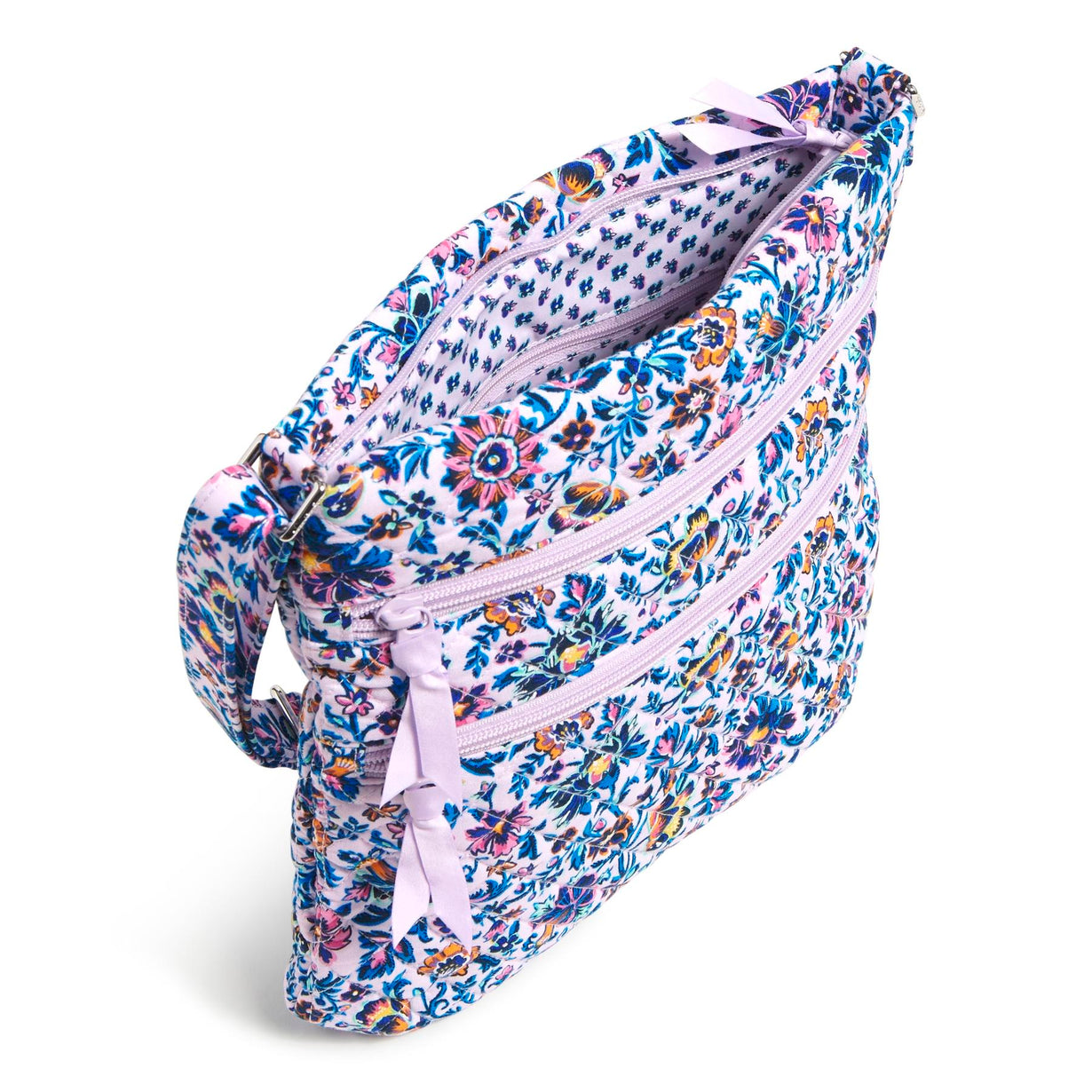 Triple Zip Hipster Bag In Cloud Vine Multi