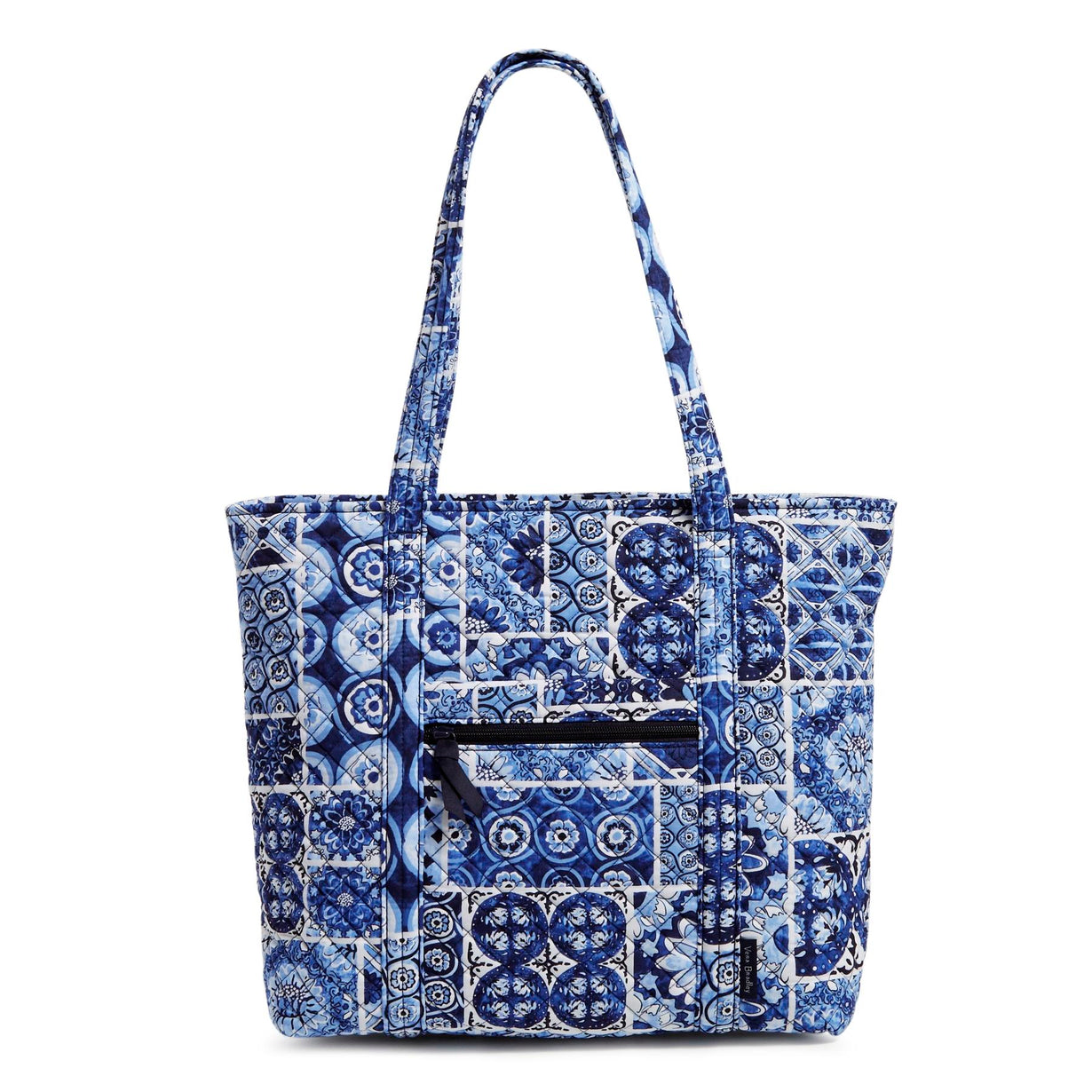 Vera Tote Bag In Island Tile Blue