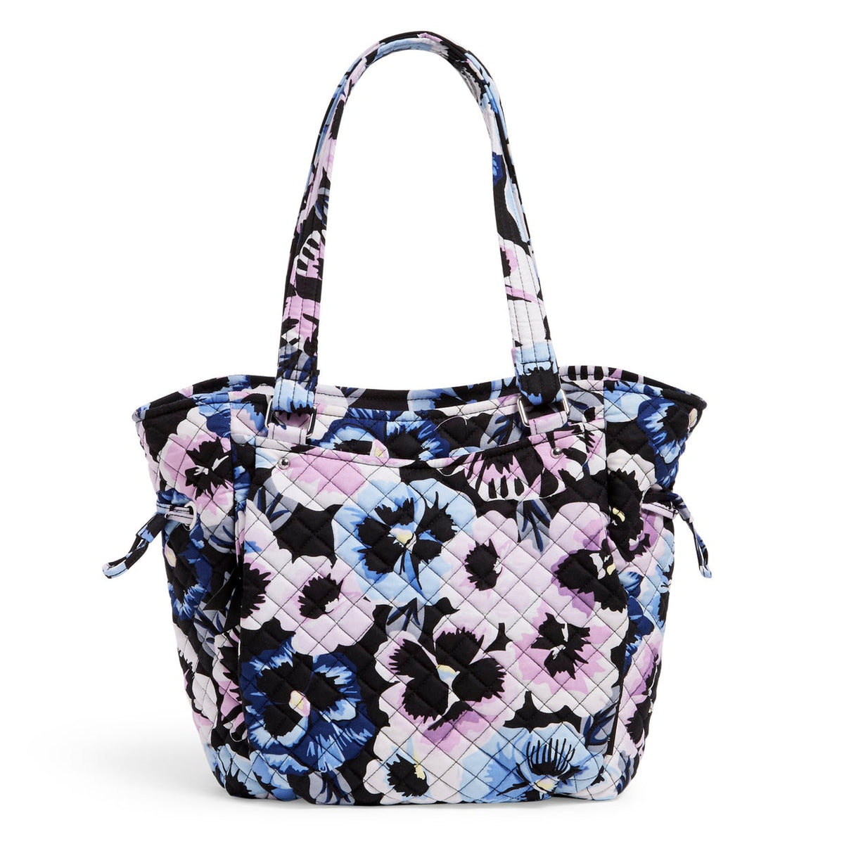 Vera Bradley Glenna Satchel Plum Pansies 