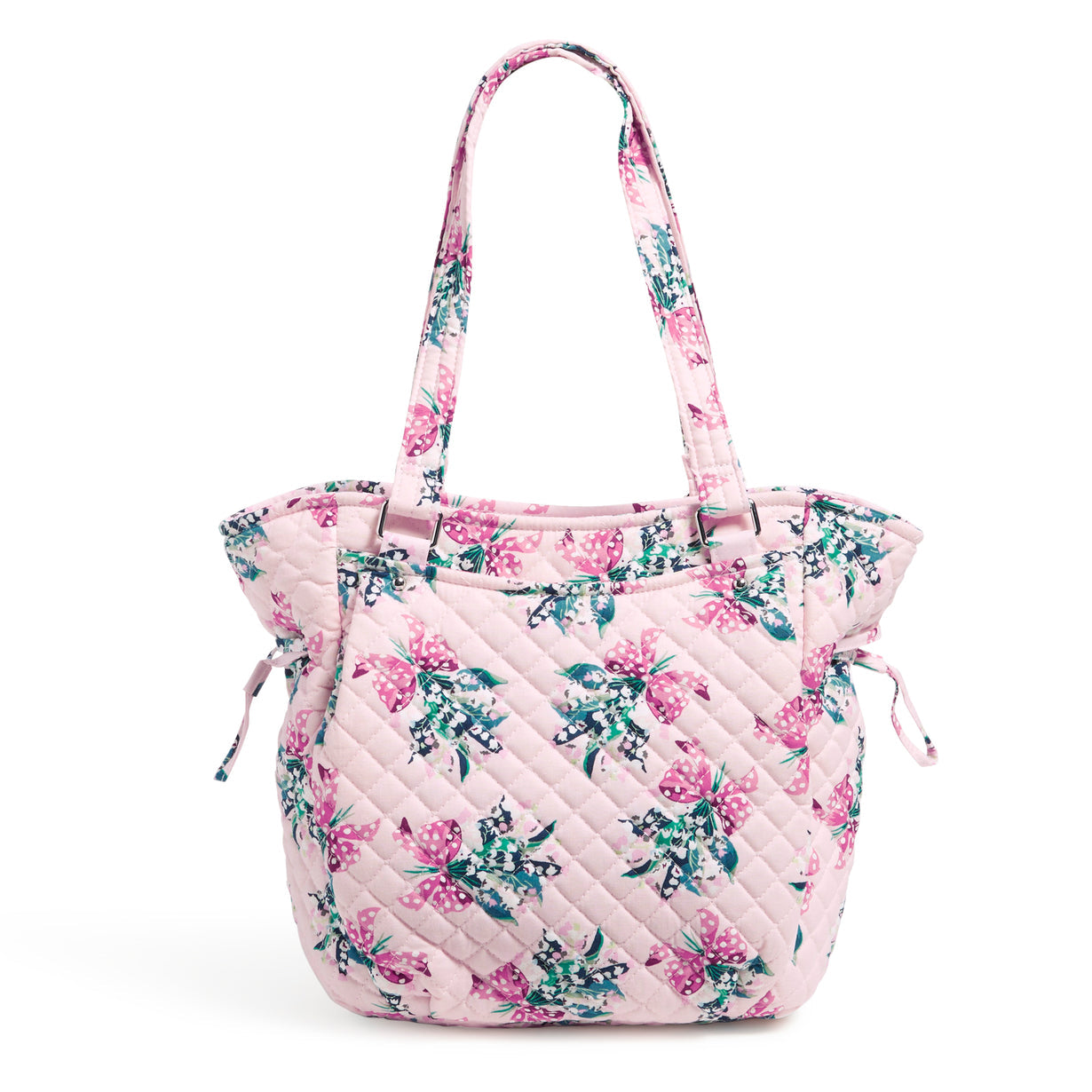 Vera Bradley glenna satchel in happiness returns pink pattern
