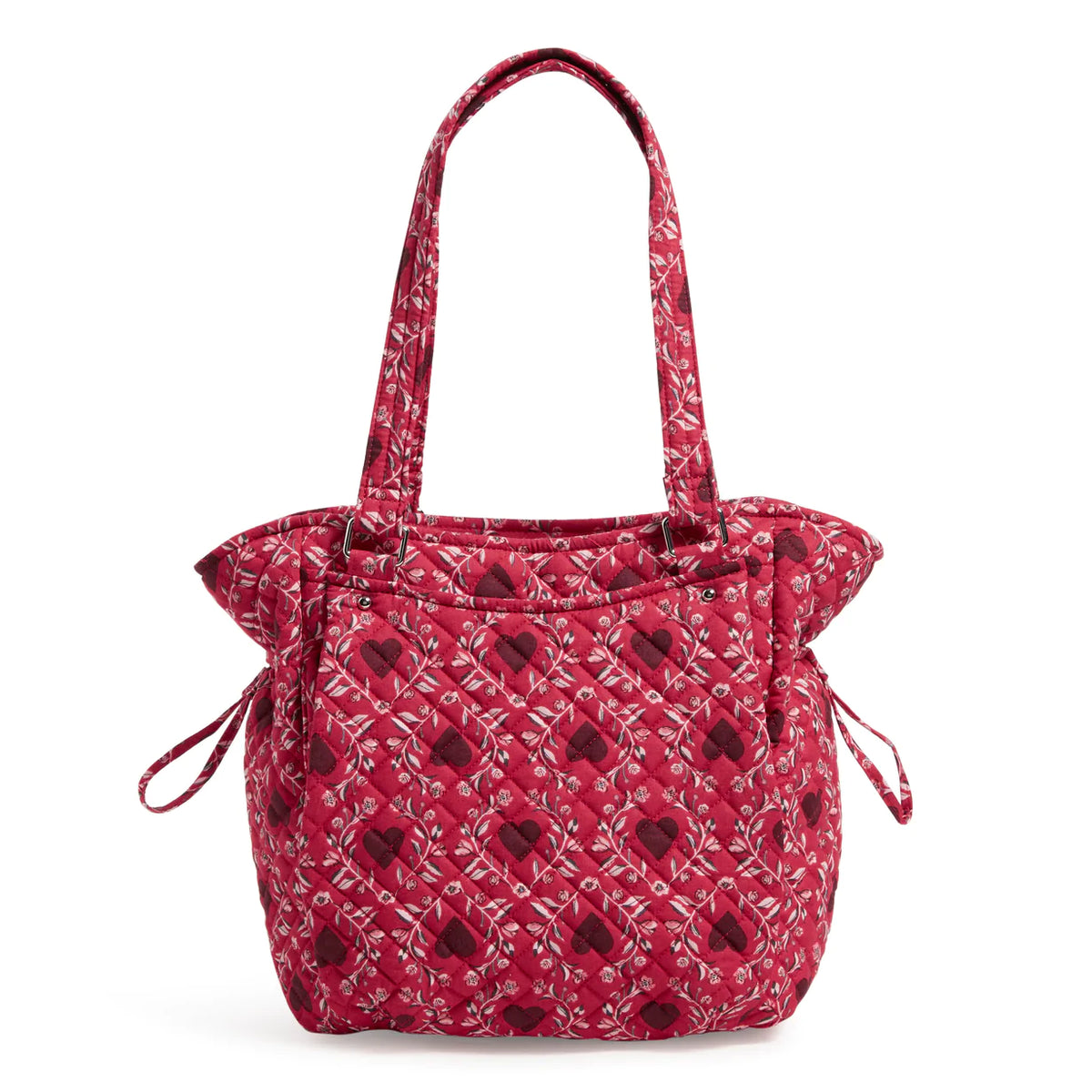 Glenna Satchel Bag In Imperial Hearts Red - Image 1 - Vera Bradley