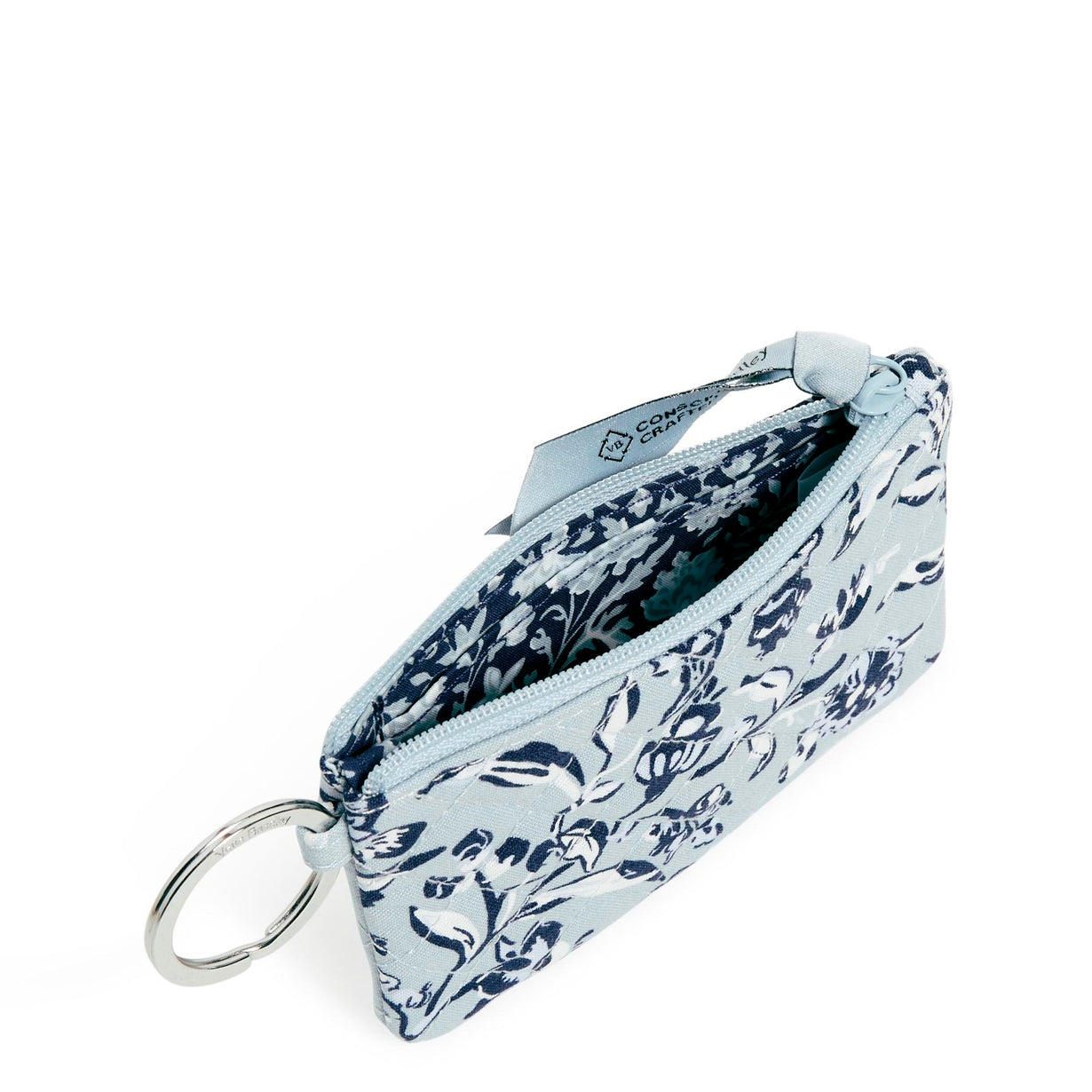 Clip & Zip Mini Pouch - Perennials Gray