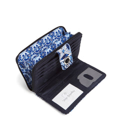 RFID Turnlock Wallet In Island Tile Blue