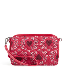 RFID All in One Crossbody Bag In Imperial Hearts Red - Image 1 - Vera Bradley