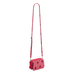 RFID All in One Crossbody Bag In Imperial Hearts Red - Image 2 - Vera Bradley