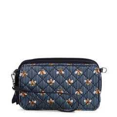 RFID All in One Crossbody Bees Navy