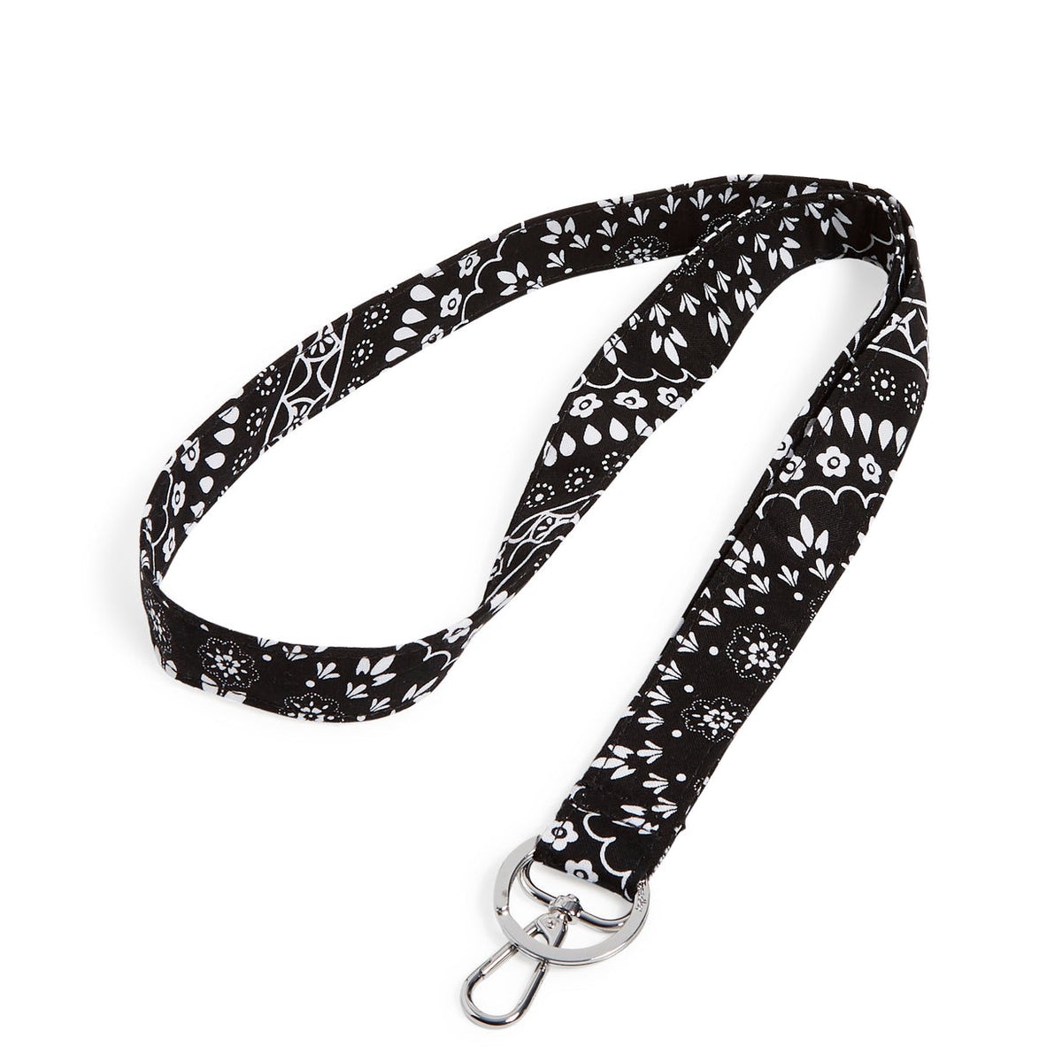 Wide Lanyard Black Bandana Medallion