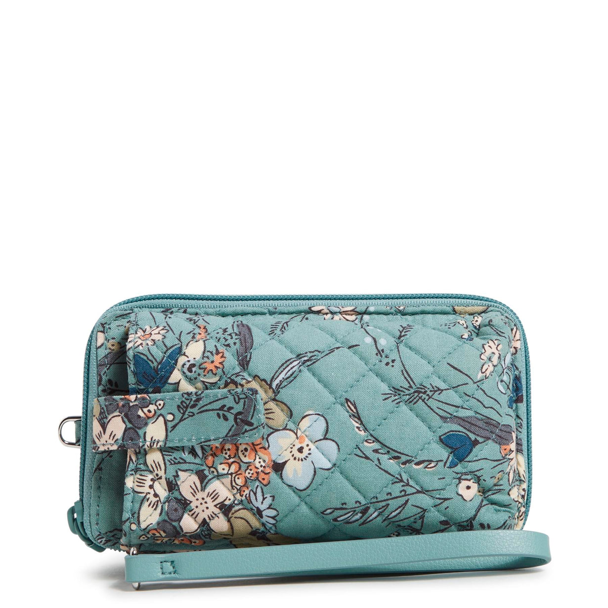 Vera Bradley RFID Smartphone Wristlet Sunlit Garden Sage.