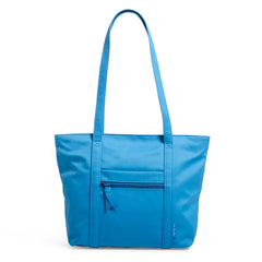 Small Vera Tote Blue Aster Front Pocket