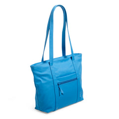 Small Vera Tote Blue Aster Side View
