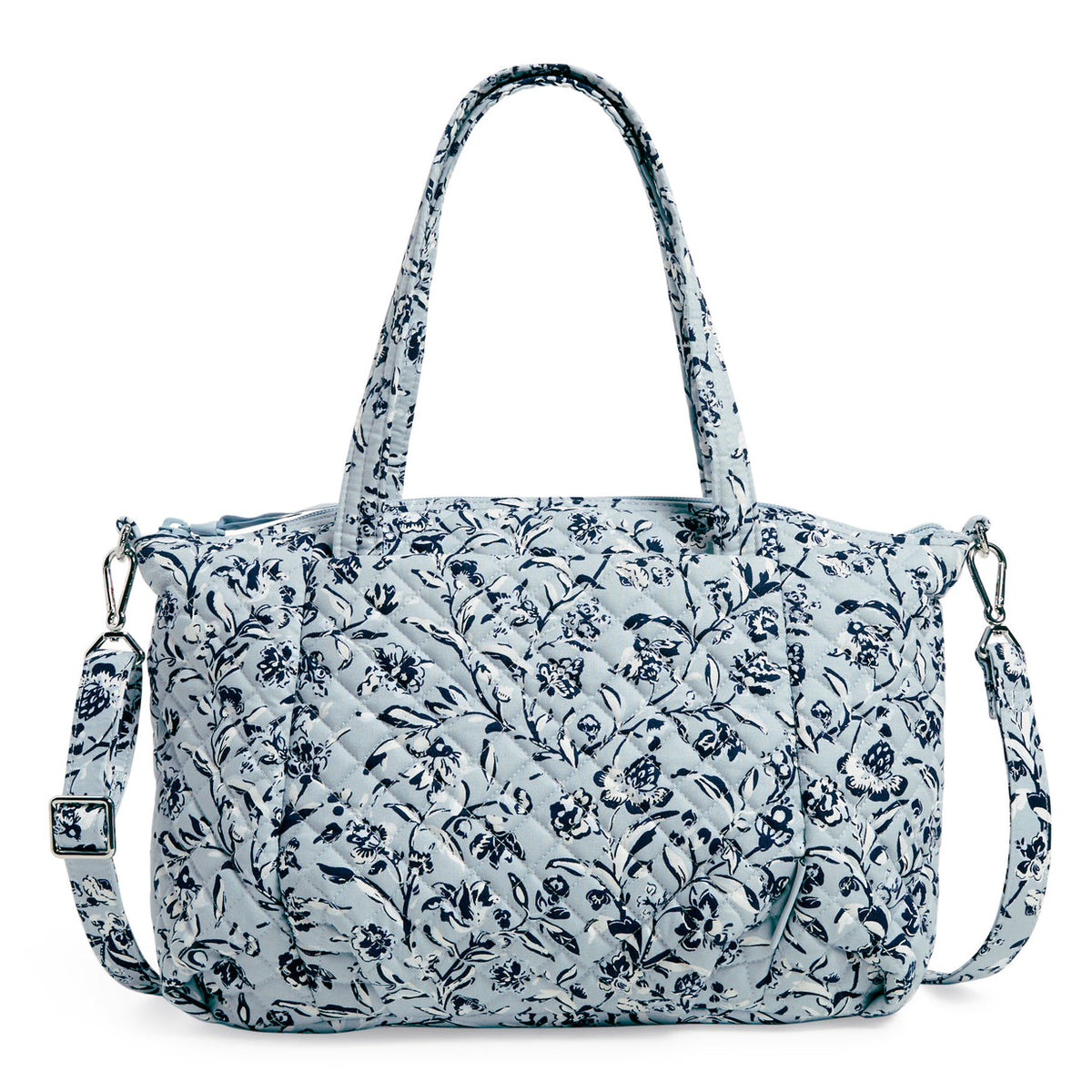 Vera Bradley® - Pleated Multi-Strap Satchel In Perennials Gray