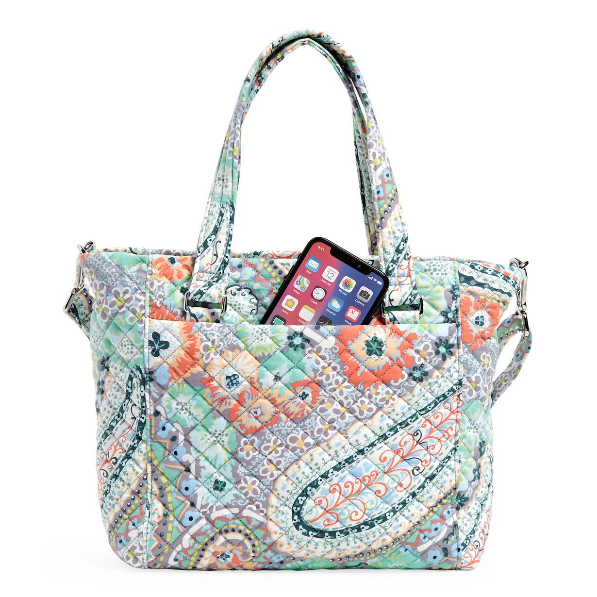 Vera Bradley Multi-Strap Shoulder Bag - Citrus Paisley