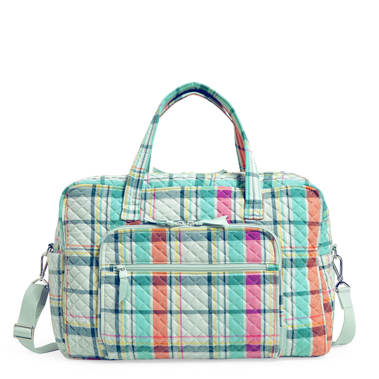 Vera Bradley Weekender Travel Bag Pastel Plaid