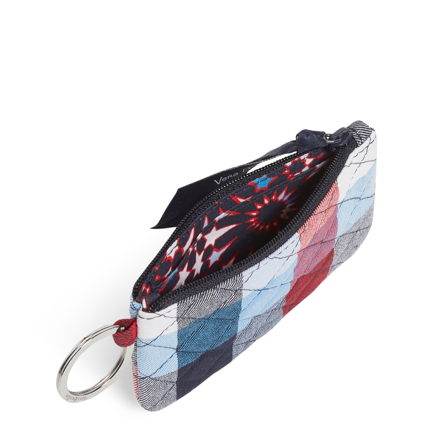 Zip Id Case Patriotic Plaid Inside Pouch Pattern