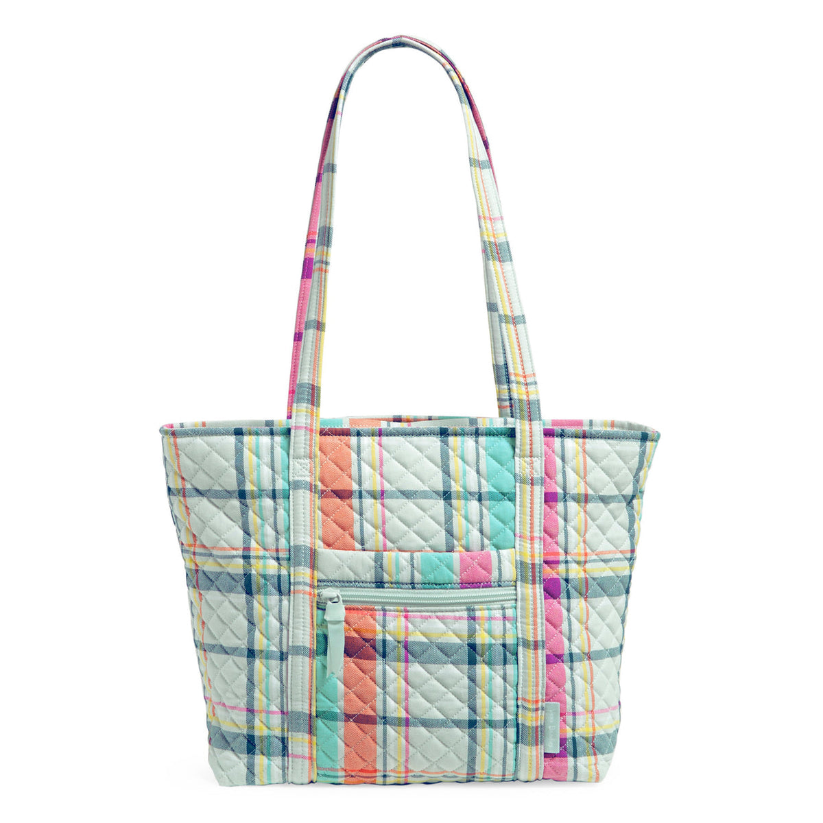 Vera Bradley Small Vera Tote Pastel Plaid