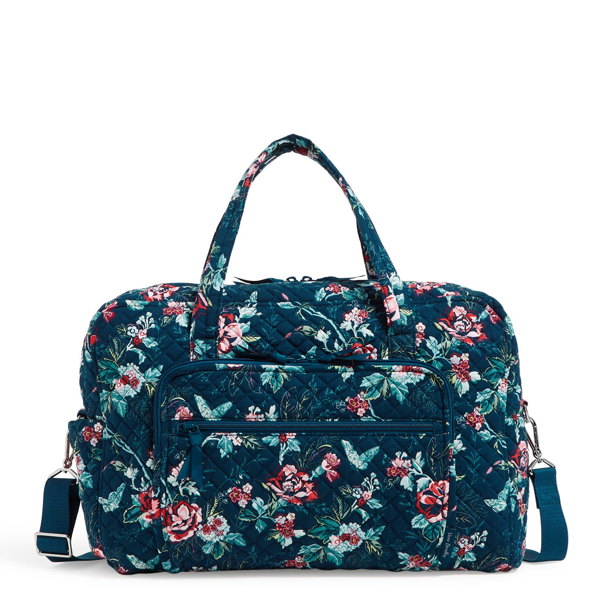Vera Bradley weekender travel bag in rose toile pattern