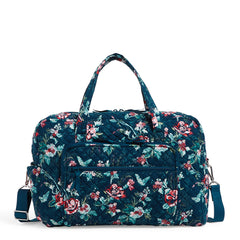 Vera Bradley weekender travel bag in rose toile pattern