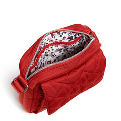 Small Crossbody Bag In Cardinal Red - Main Pocket