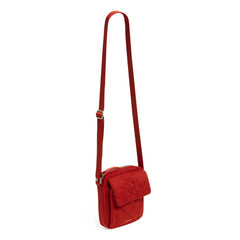 Small Crossbody Bag In Cardinal Red - Adjustable strap