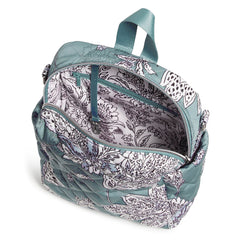Convertible Small Backpack In Tiger Lily Blue Oar - Image 4 - Vera Bradley