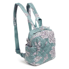 Convertible Small Backpack In Tiger Lily Blue Oar - Image 3 - Vera Bradley