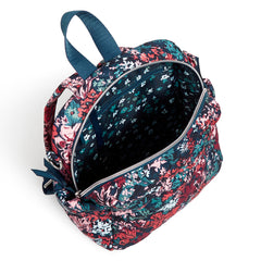Convertible Small Backpack In Cabbage Rose Cabernet - Image 4 - Vera Bradley