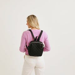 Convertible Small Backpack In Black