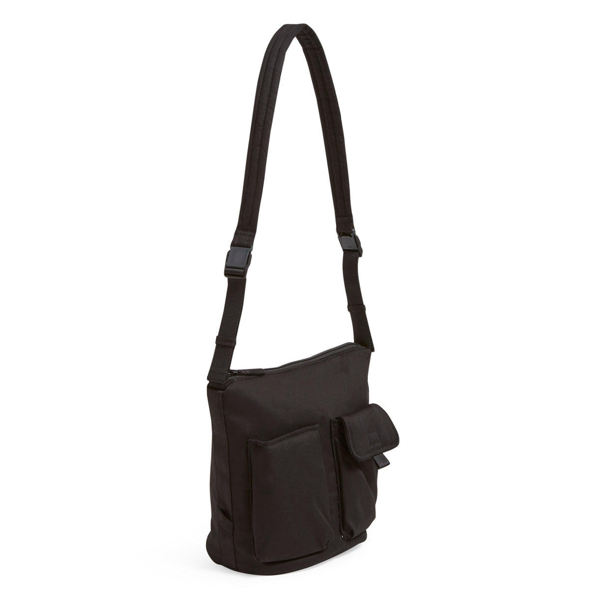 Utility Bucket Crossbody Black side view