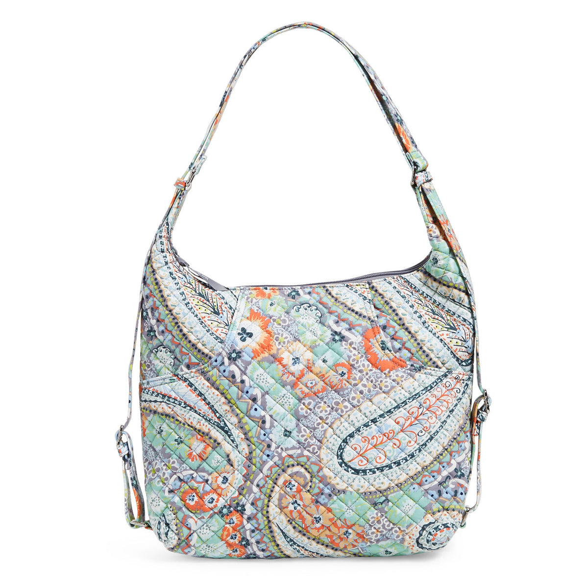 Vera Bradley Convertible Backpack Shoulder Bag Citrus Paisley