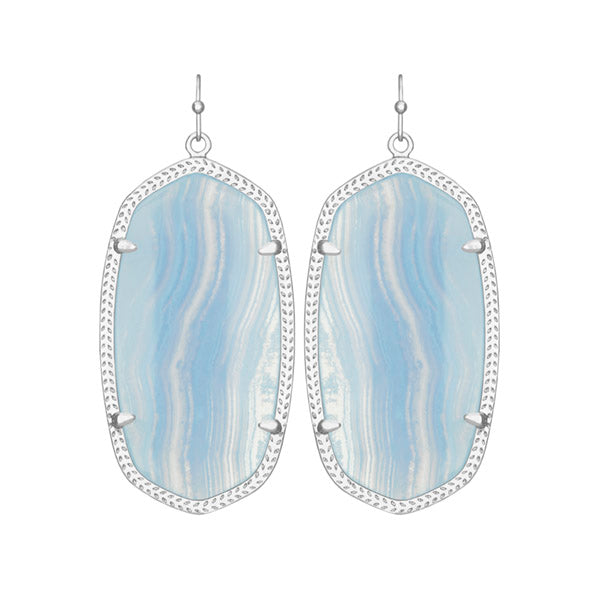 Kendra Scott Elle Drop Earrings Rhodium