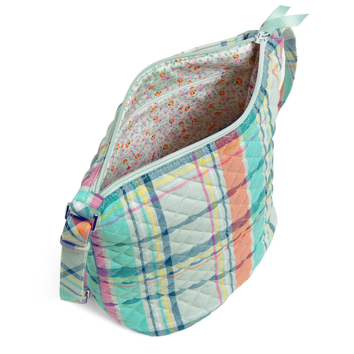 Bucket Crossbody - Pastel Plaid