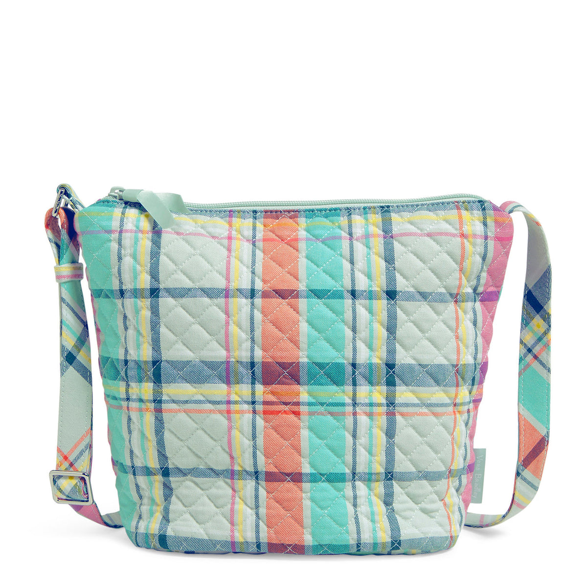 Vera Bradley Bucket Crossbody Pastel Plaid