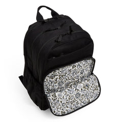 XL Campus Backpack Black front pocket
