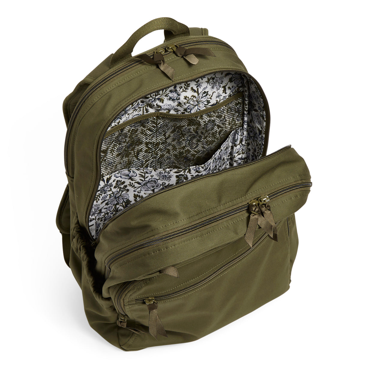 Vera Bradley XL Campus Backpack - Climbing Ivy Green