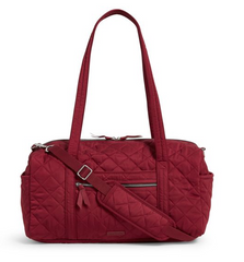 Iconic Small Travel Duffel Berry Red